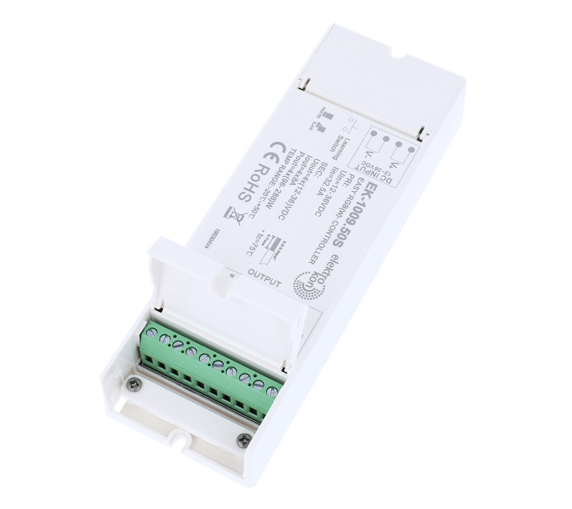 Elektrokon EK-1009.50S EASY RGB(W) LED Controller – 12V-36V DC, 4x8A High-Power Funk-Empfänger