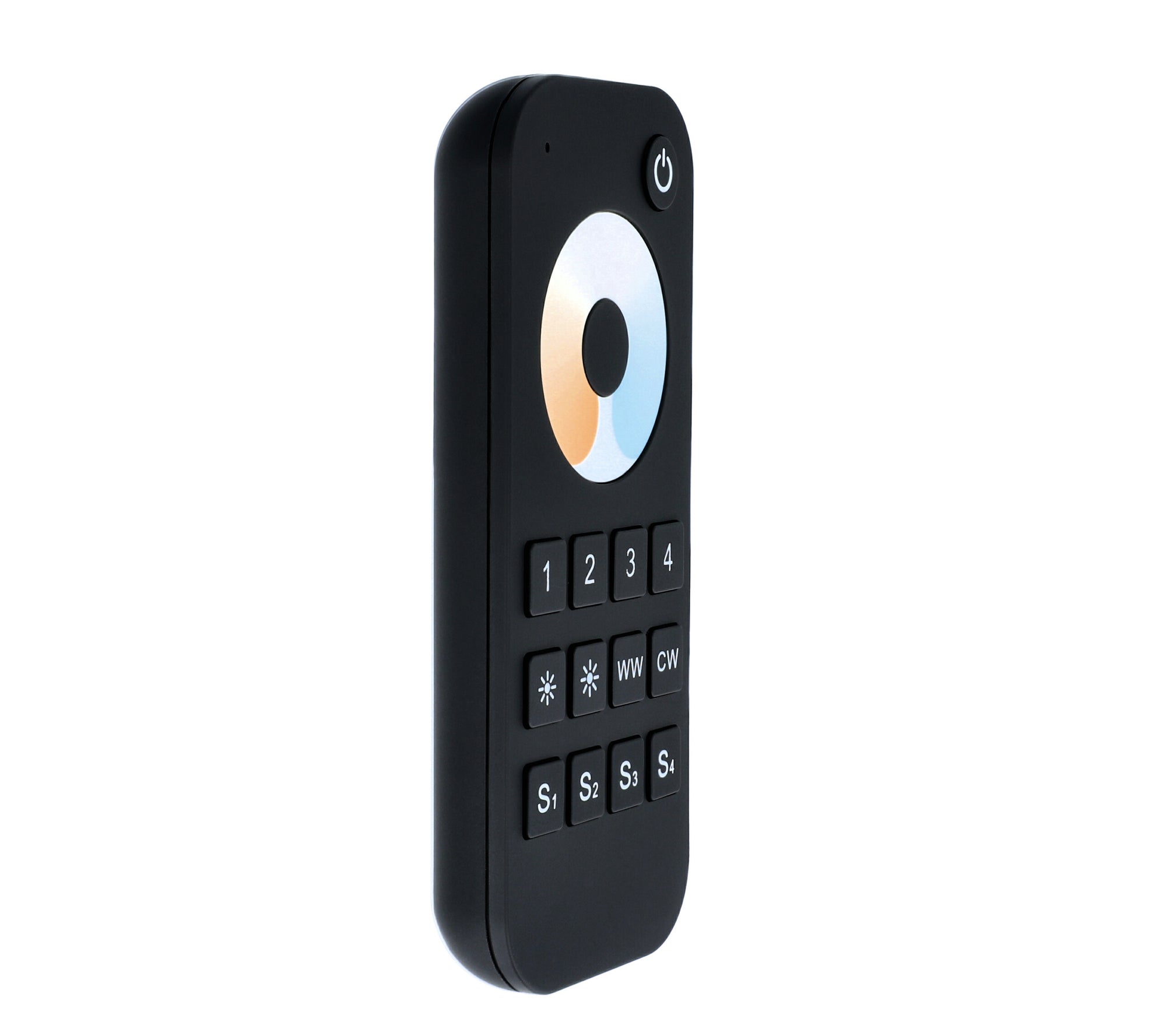 Elektrokon 4-Zonen RF CCT LED Fernbedienung – Dualweiß-Steuerung, 2.4GHz Touch-Dimmer, Softskin