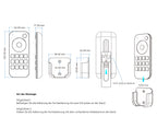 Elektrokon 4-Zonen RF CCT LED Fernbedienung – Dualweiß-Steuerung, 2.4GHz Touch-Dimmer, Softskin
