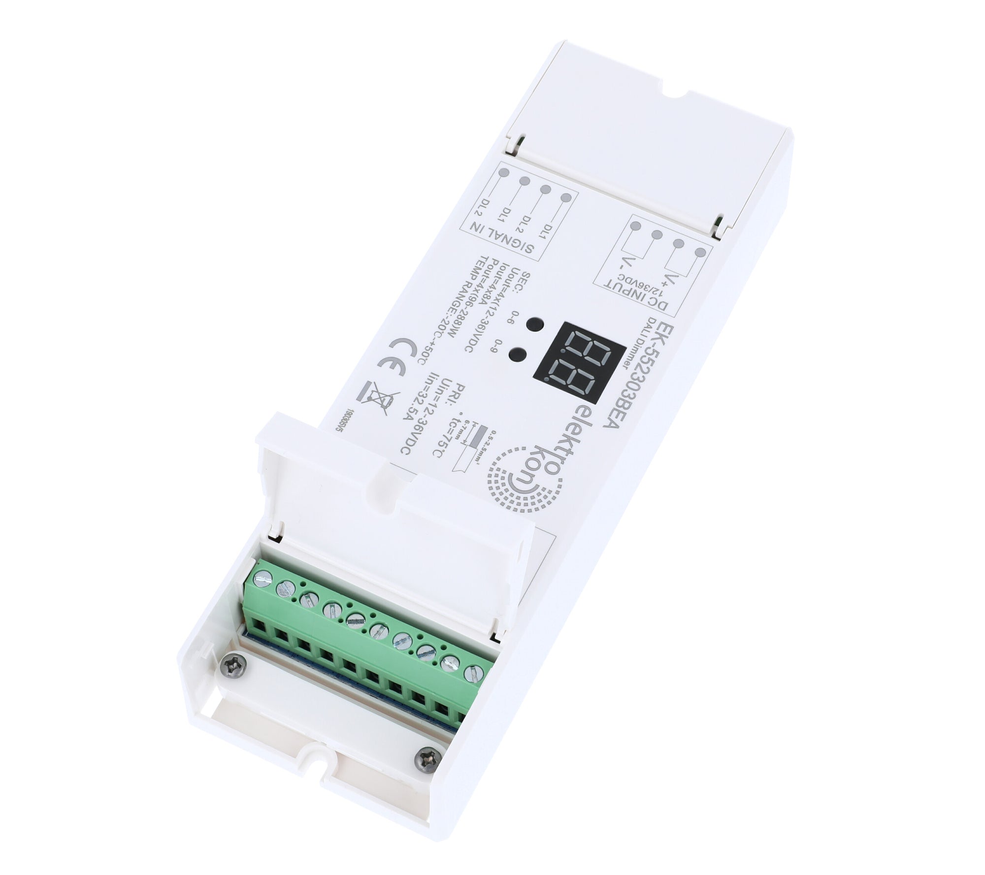 Elektrokon DALI LED Controller 12V-36V – 4-Kanal PWM Dimmer, 4x8A für Mono, RGB & RGBW