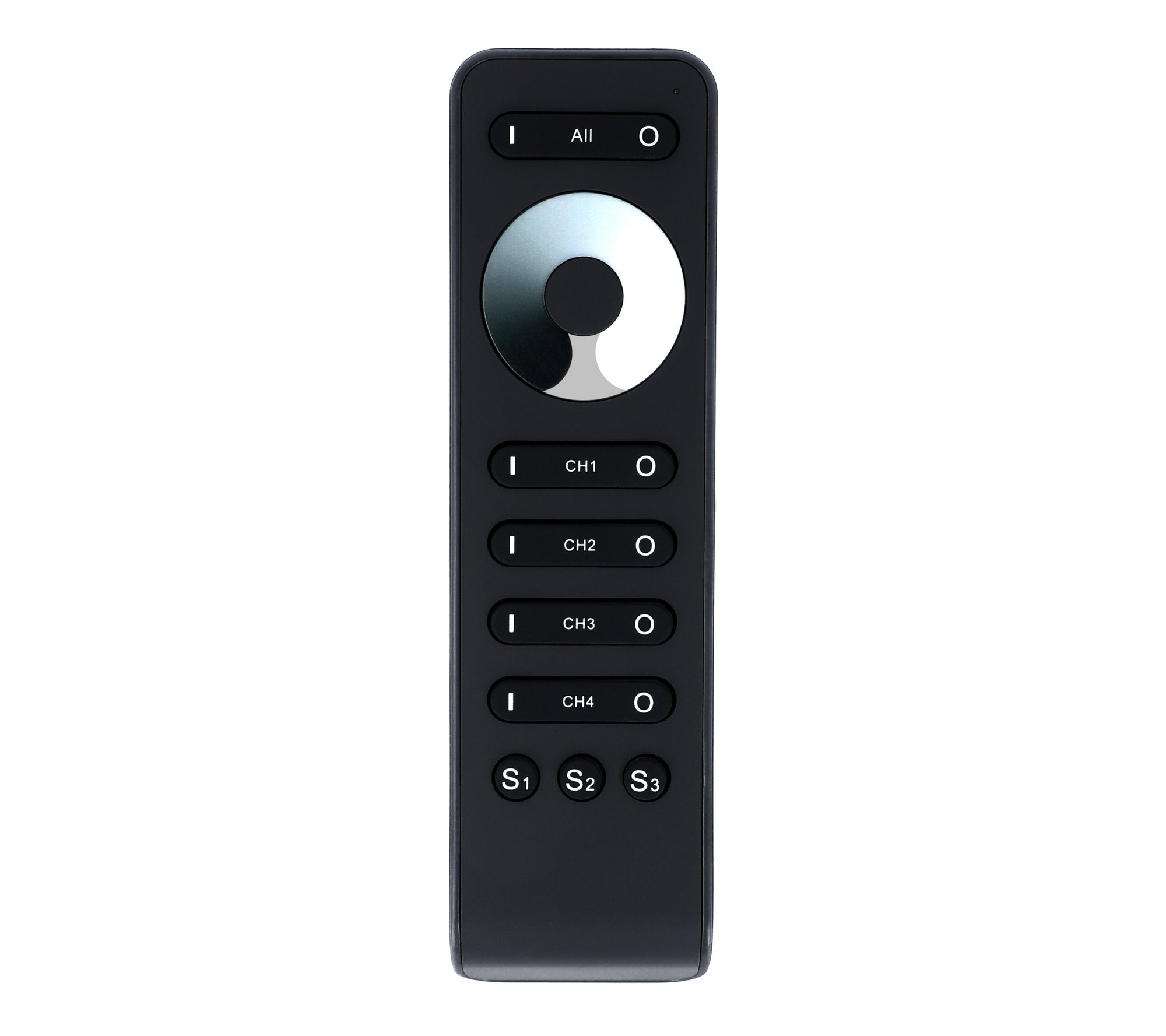 Elektrokon 4-Zonen RF LED Funk-Fernbedienung – Premium Softskin, 2.4GHz Touch-Dimmer inkl. Wandhalterung