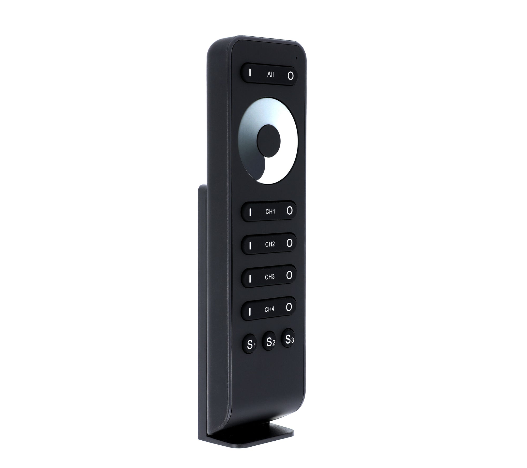 Elektrokon 4-Zonen RF LED Funk-Fernbedienung – Premium Softskin, 2.4GHz Touch-Dimmer inkl. Wandhalterung
