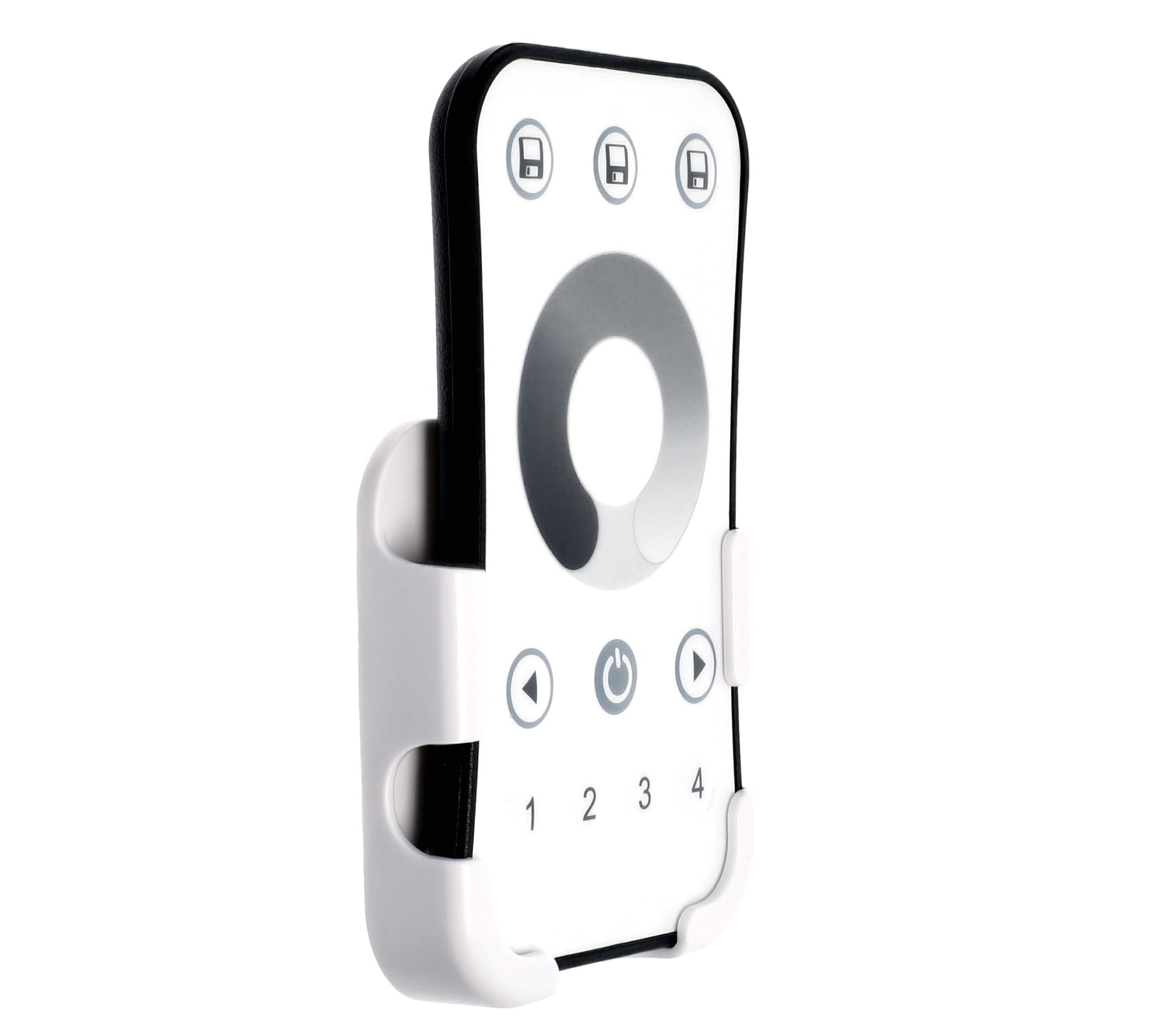 Elektrokon 4-Zonen RF LED Funk-Fernbedienung – 2.4GHz Touch-Dimmer, Weiß
