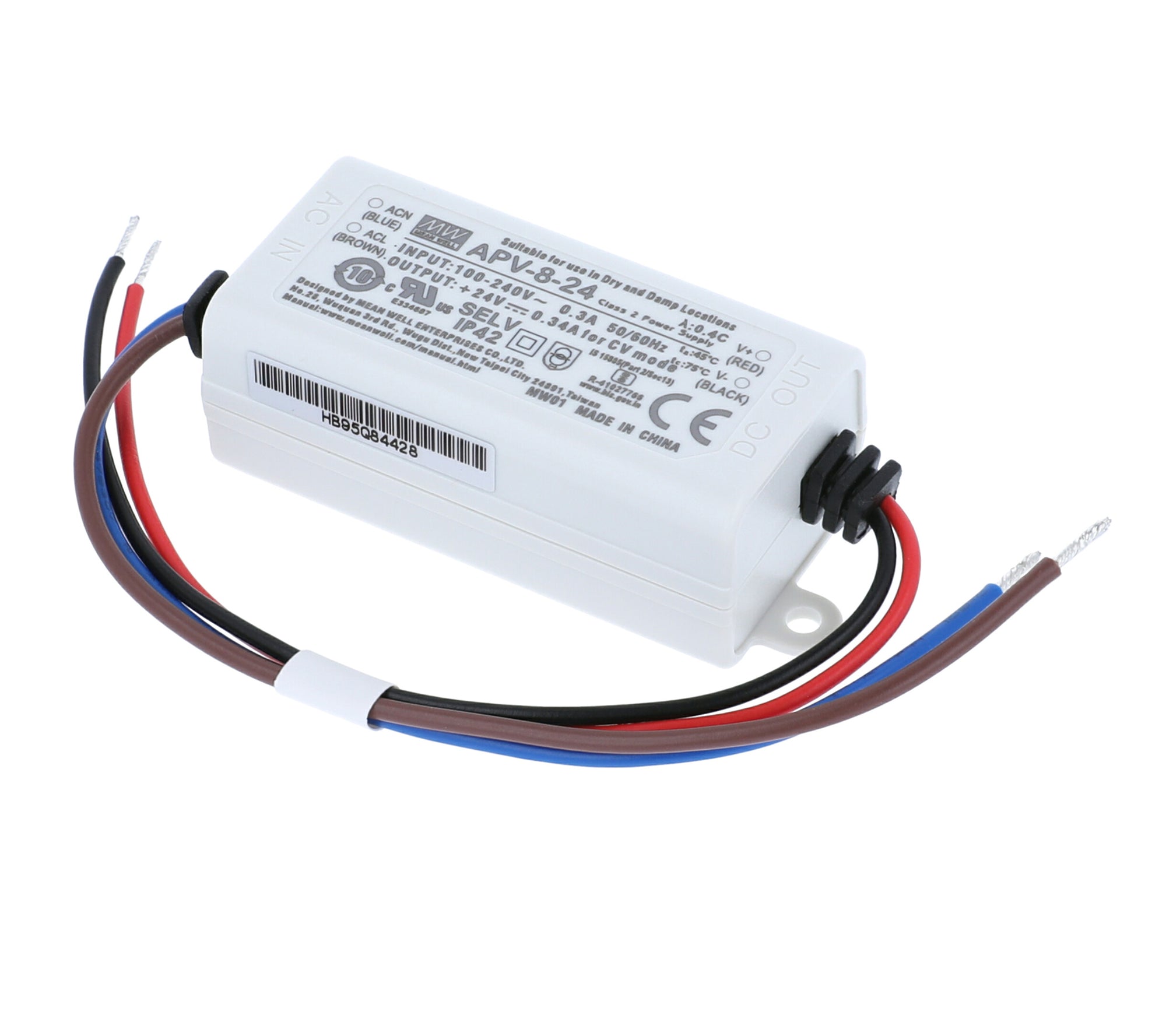 Mean Well APV LED-Netzteil 12V / 24V DC – Kompaktes IP42 Schaltnetzteil, 8W - 36W