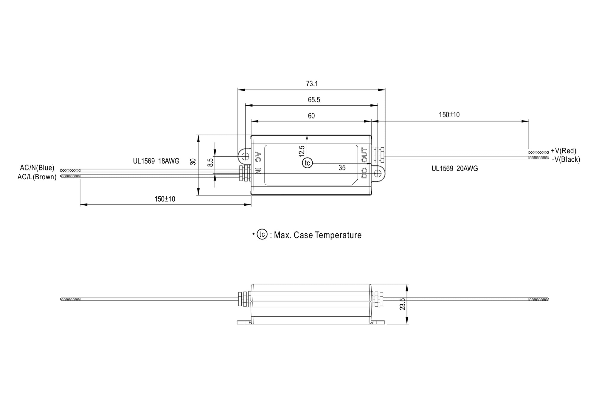 Mean Well APV LED-Netzteil 12V / 24V DC – Kompaktes IP42 Schaltnetzteil, 8W - 36W