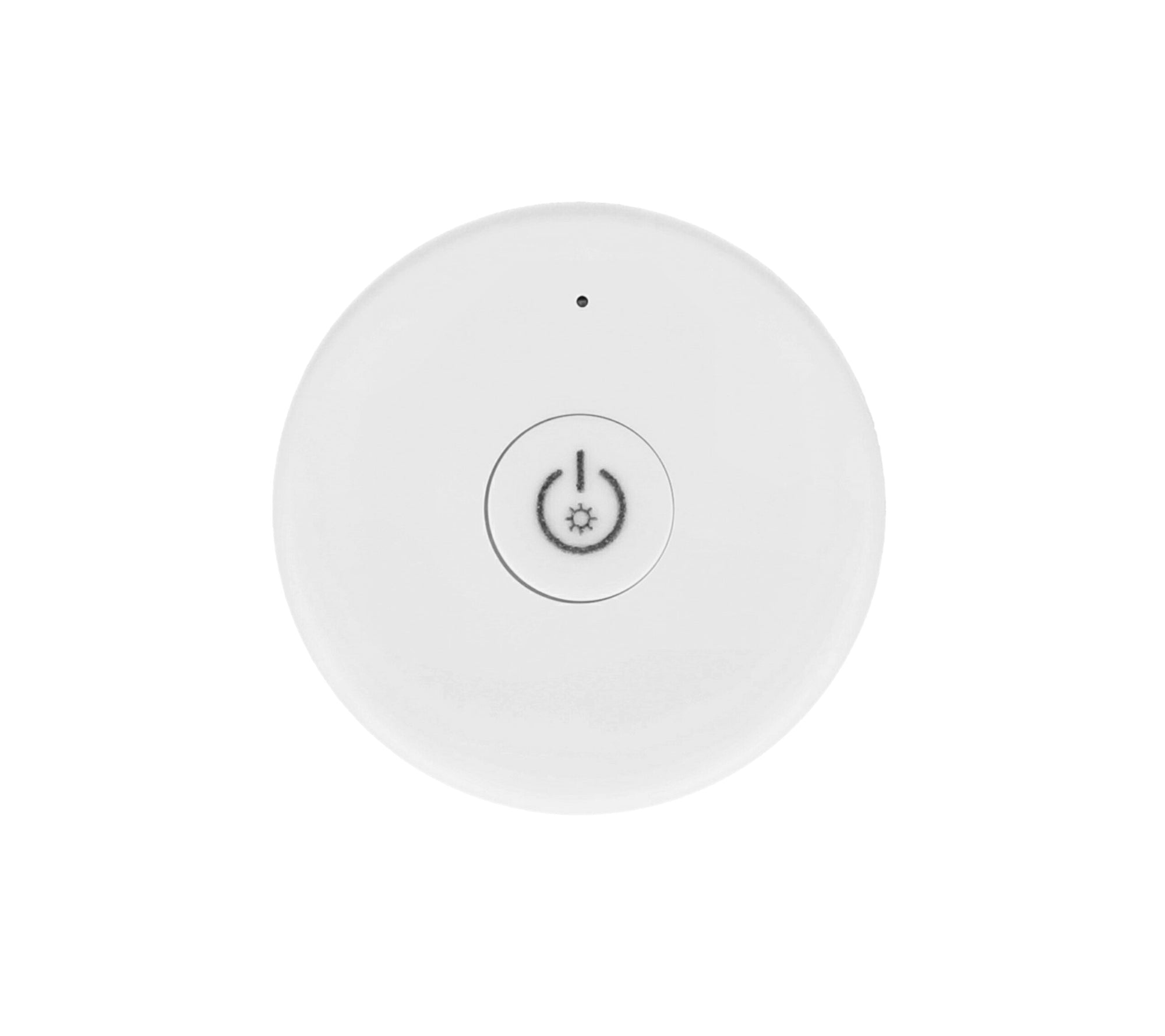 Elektrokon Mini-Rund RF LED Fernbedienung – 1-Zone Funk-Dimmer, Magnetisch, Weiß