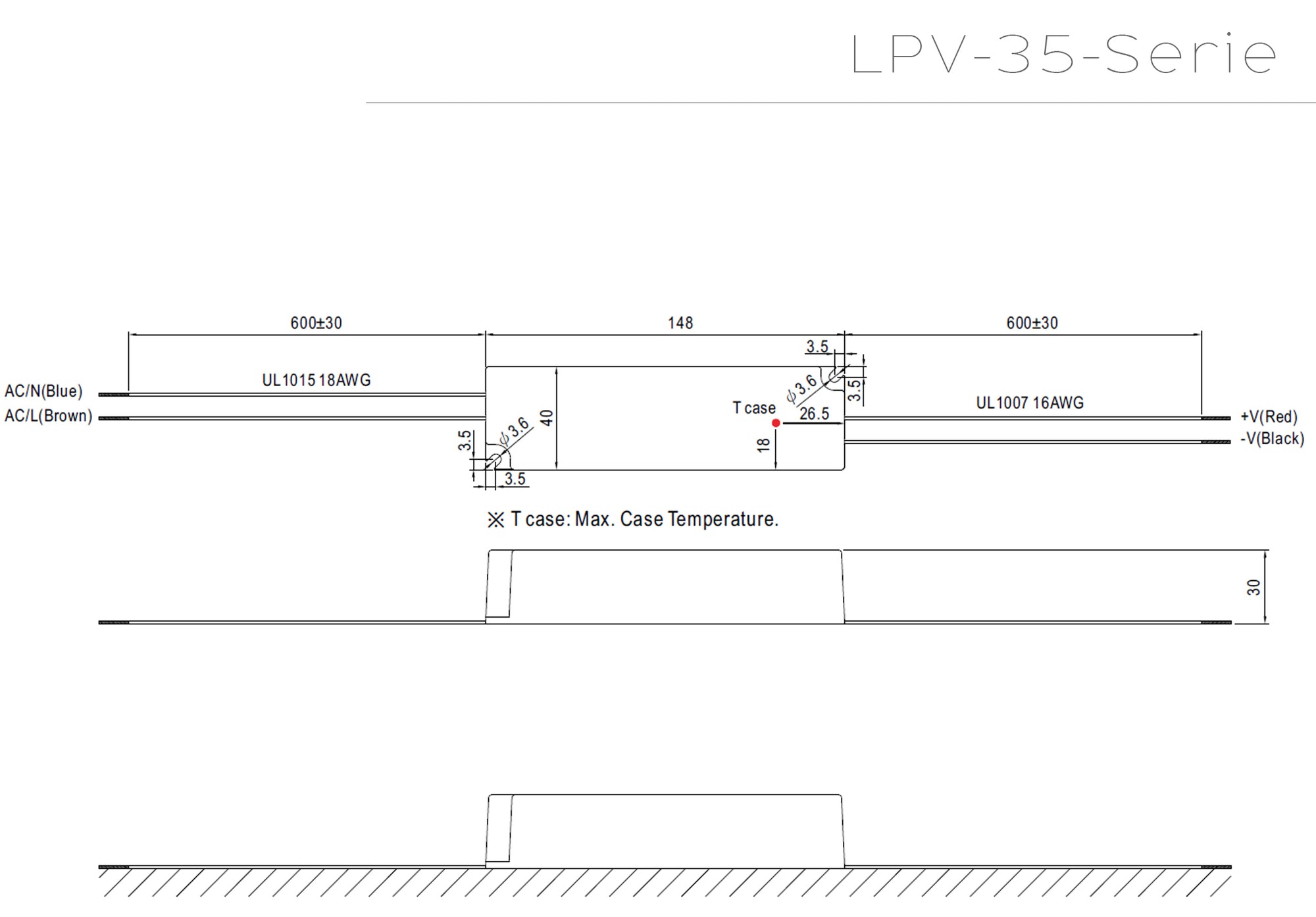 Mean Well LPV LED-Netzteil 12V / 24V DC – Wasserdicht IP67 Schaltnetzteil 20W - 150W