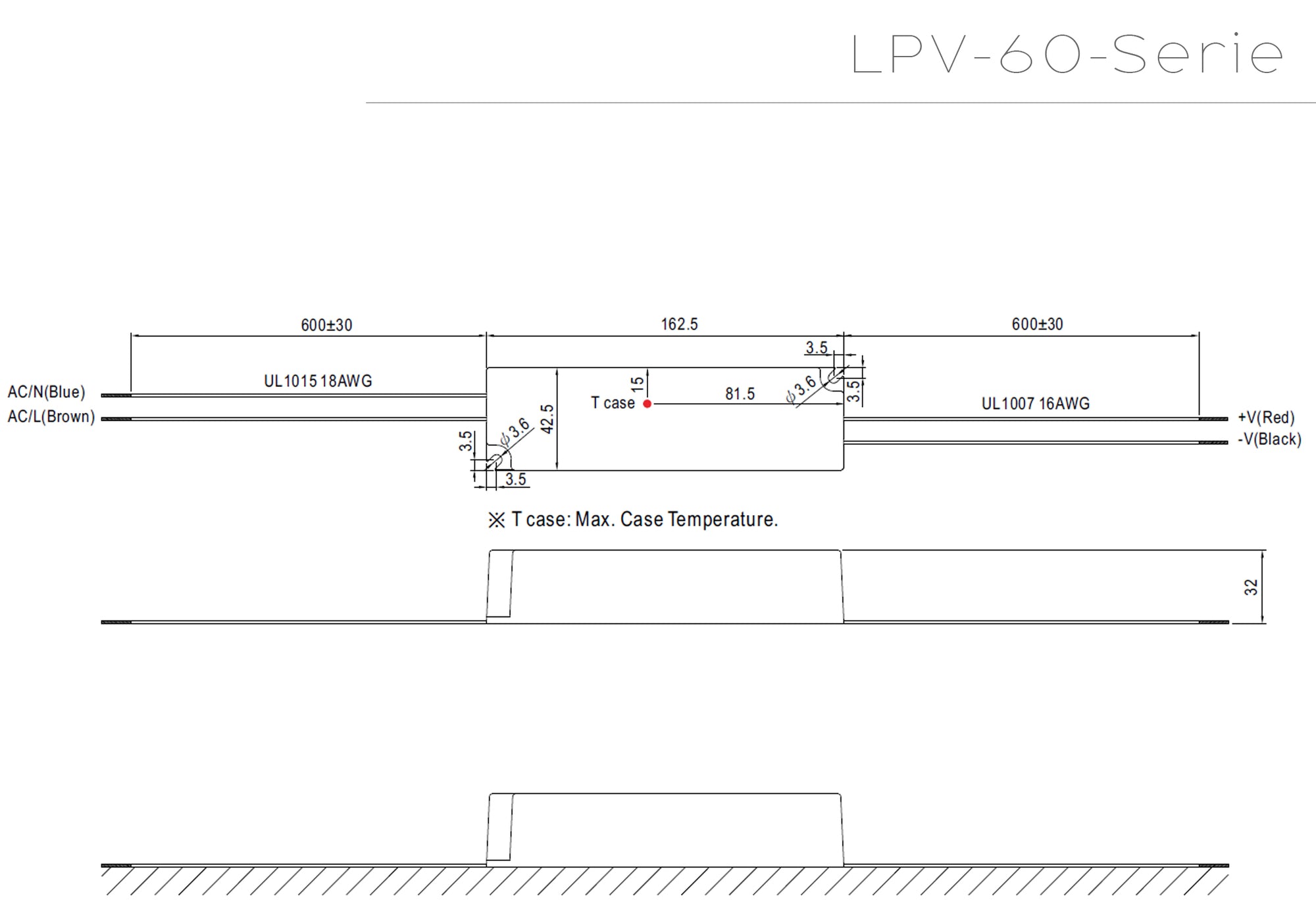 Mean Well LPV LED-Netzteil 12V / 24V DC – Wasserdicht IP67 Schaltnetzteil 20W - 150W
