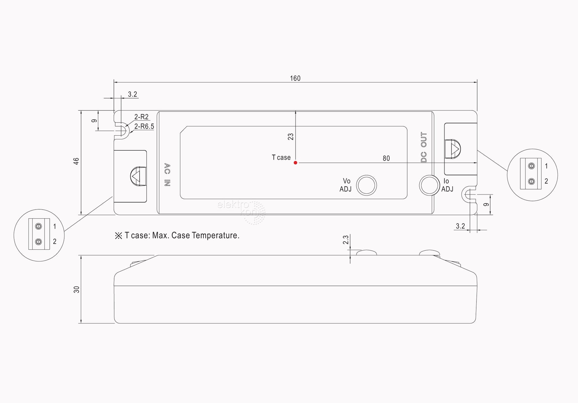 Mean Well PLC LED-Netzteil 12V / 24V DC – Möbel-Einbau Trafo IP41 mit PFC, MM- & F-Zeichen