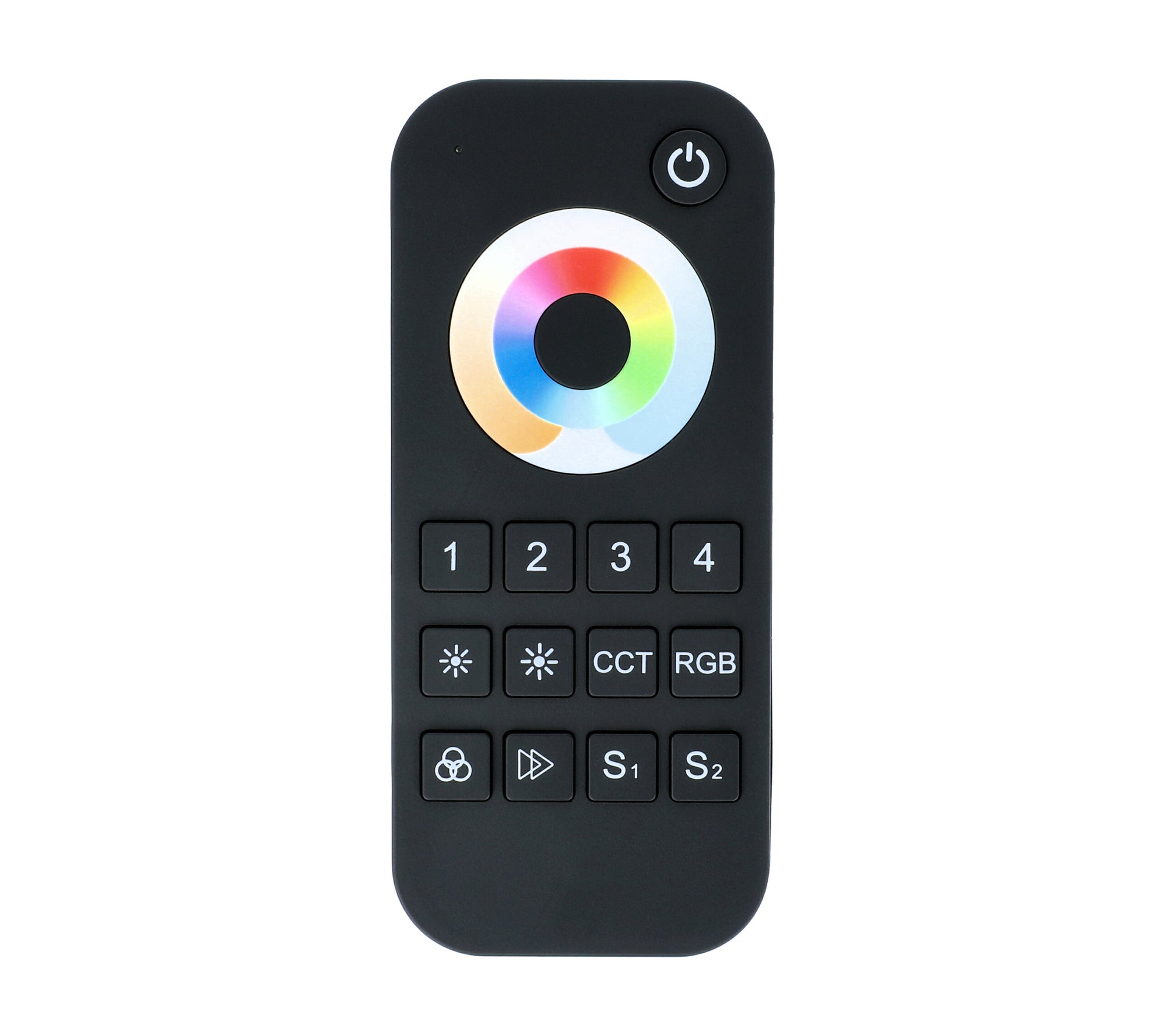 Elektrokon 5-Kanal RF LED Funk-Fernbedienung – Universal-Steuerung für RGB+CCT, RGBW & Mono, 4-Zonen