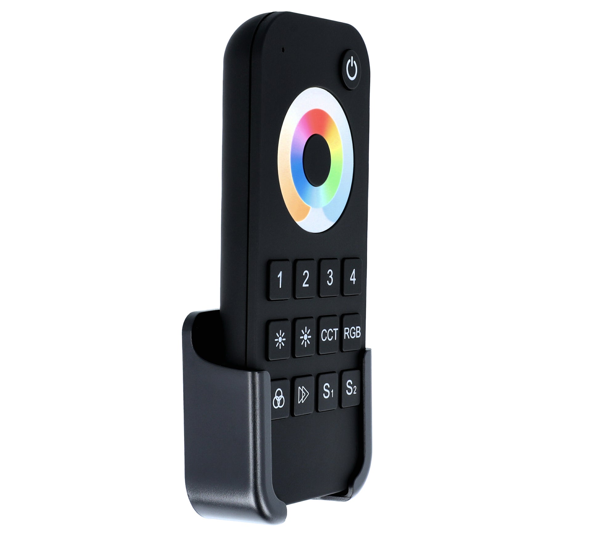 Elektrokon 5-Kanal RF LED Funk-Fernbedienung – Universal-Steuerung für RGB+CCT, RGBW & Mono, 4-Zonen