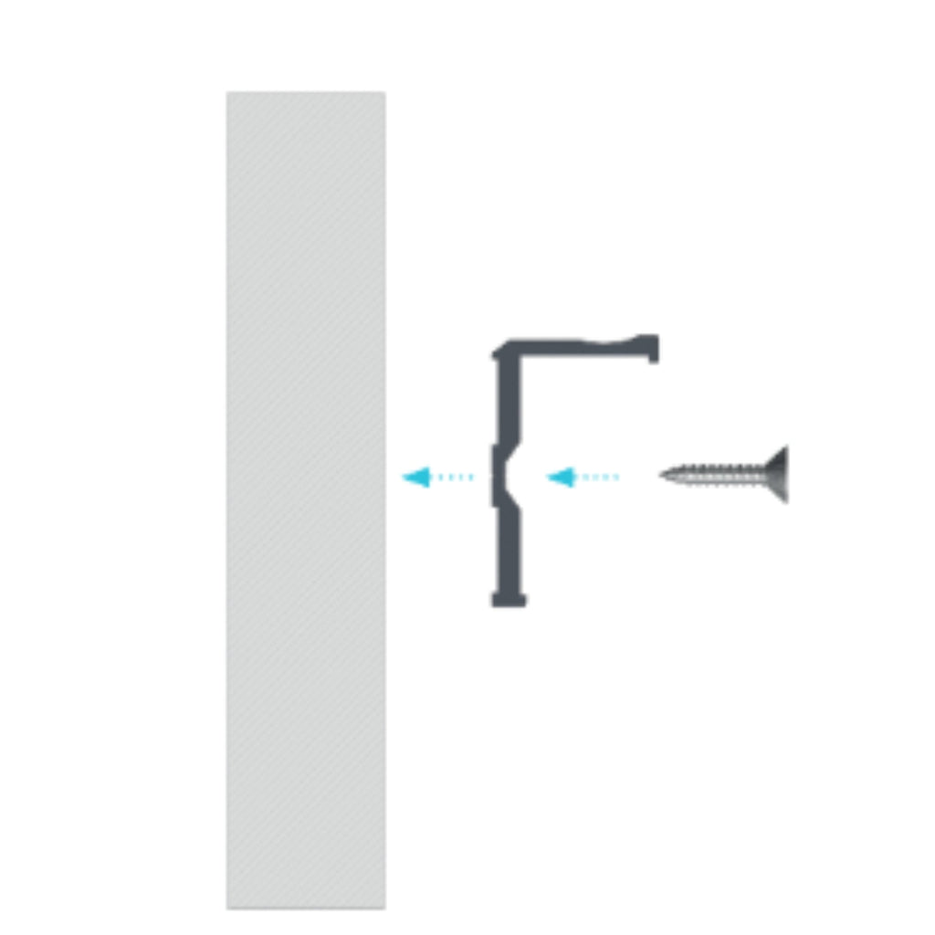 LED Aluminium Aufbauprofil Typ E - Konfigurierbar