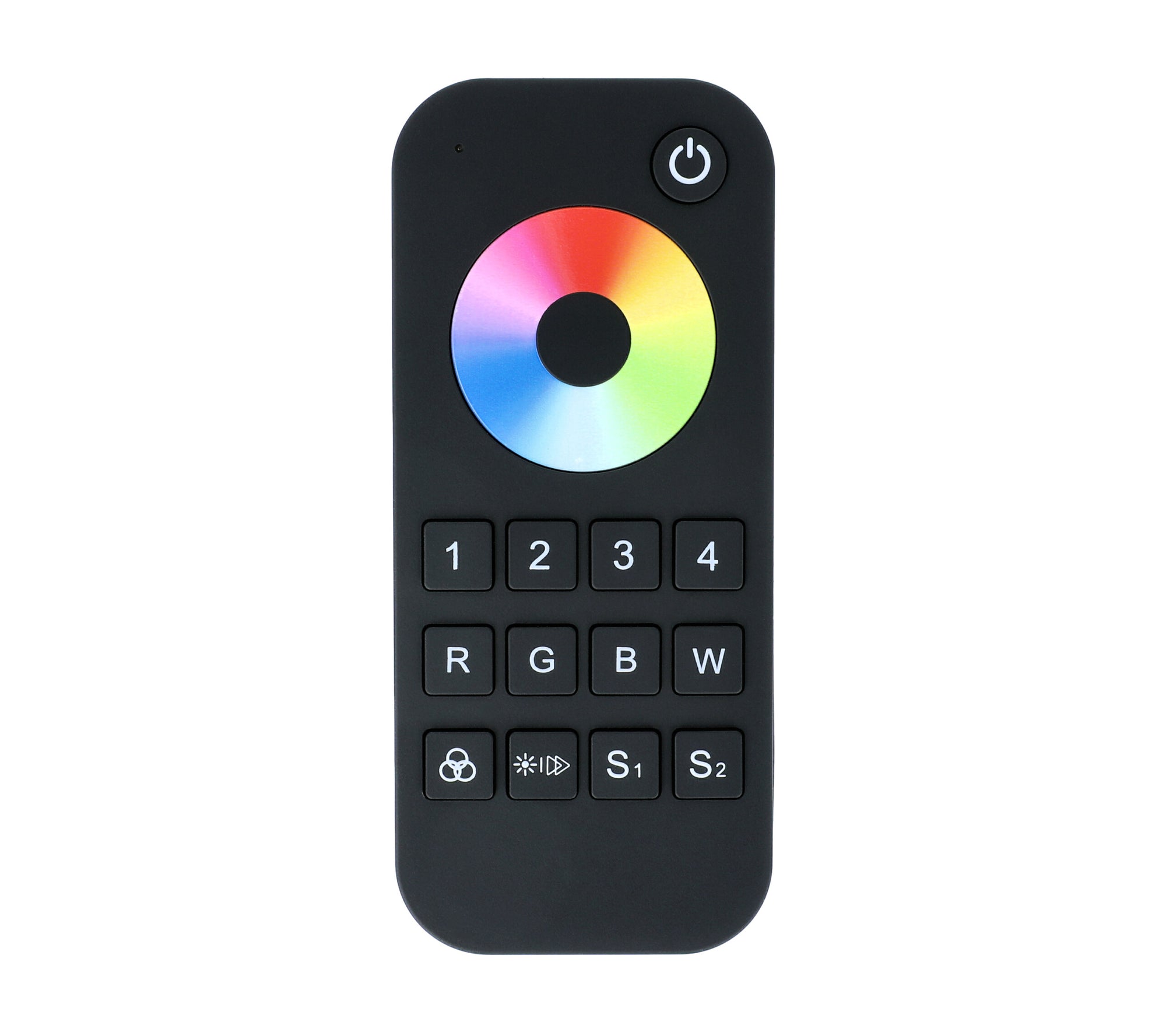 Elektrokon 4-Zonen RF LED Funk-Fernbedienung – RGB & RGBW Steuerung, 2.4GHz Touch-Dimmer, Premium Softskin