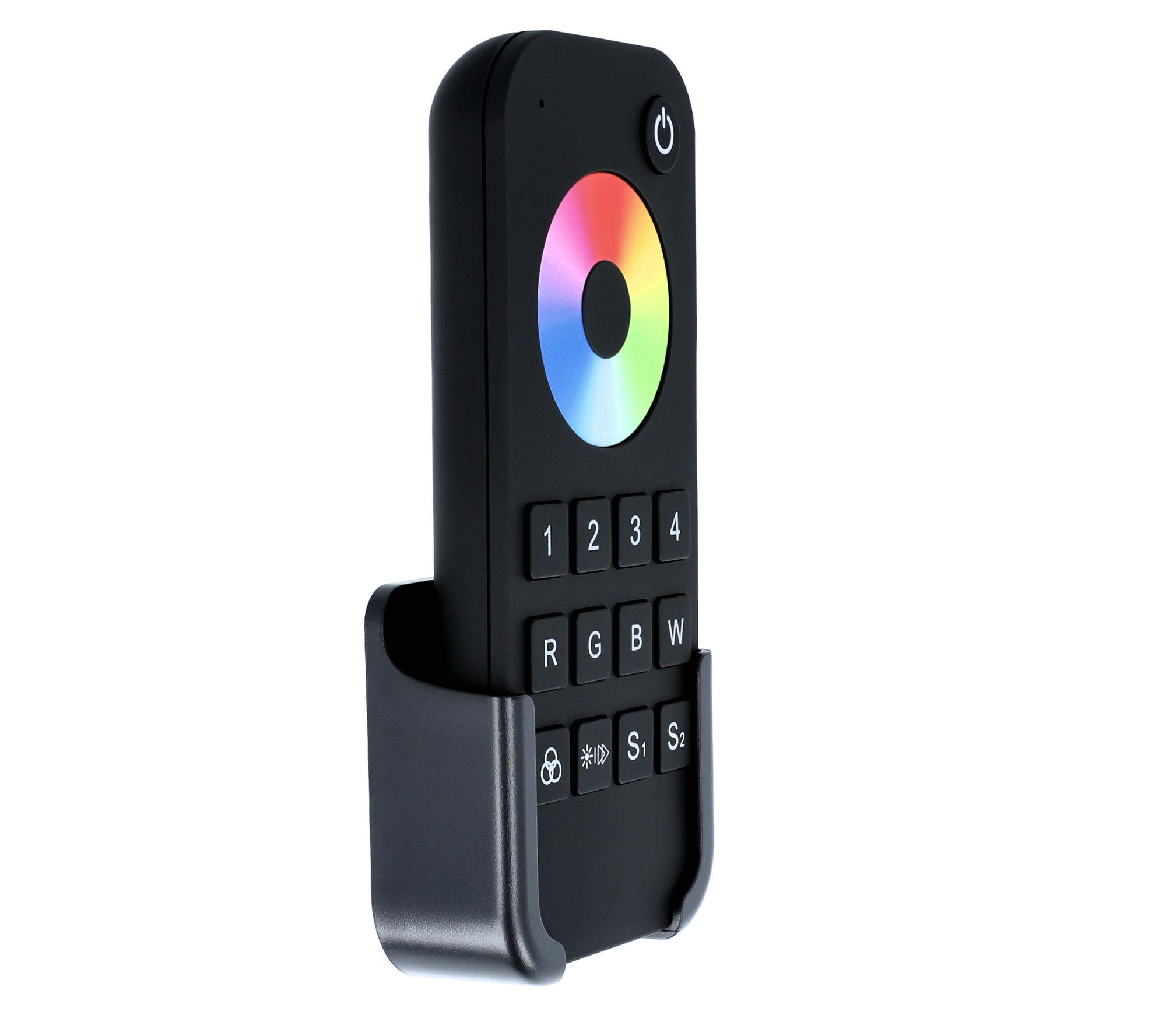 Elektrokon 4-Zonen RF LED Funk-Fernbedienung – RGB & RGBW Steuerung, 2.4GHz Touch-Dimmer, Premium Softskin