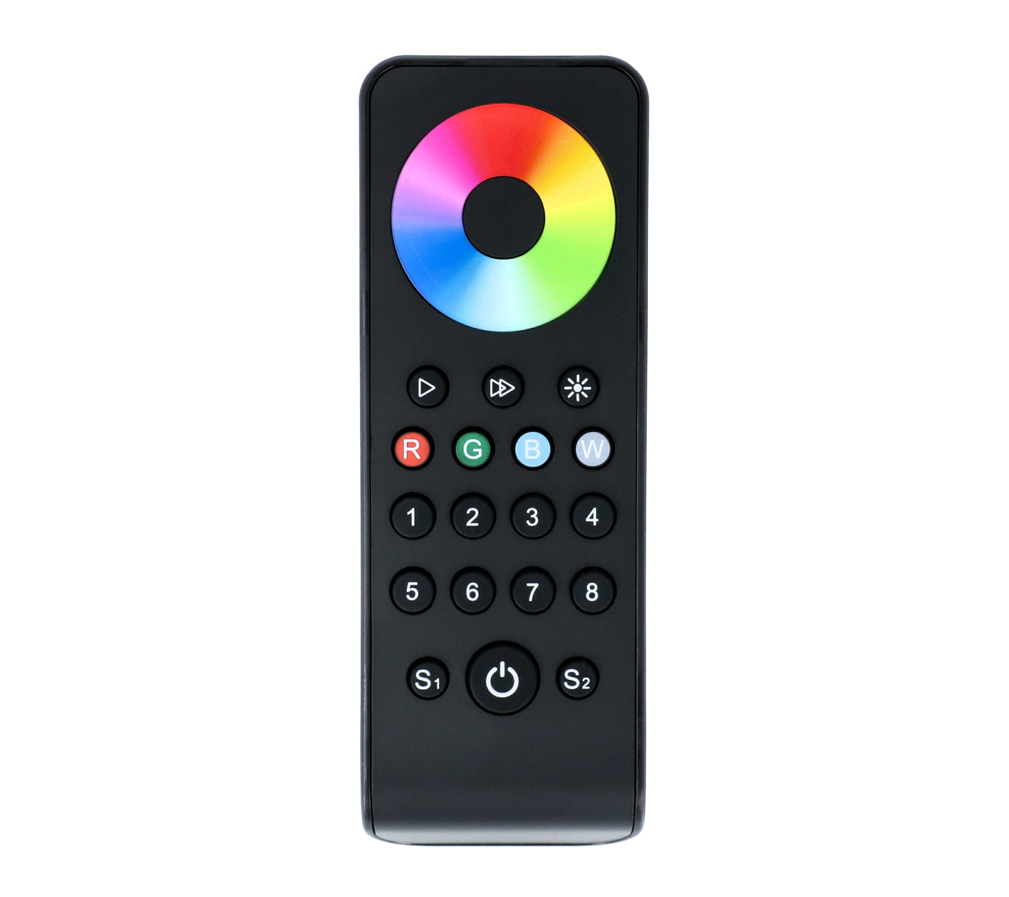 Elektrokon 8-Zonen RGB / RGBW LED Funk-Fernbedienung – 2.4GHz Multi-Zone Controller, Softskin