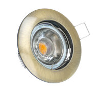 LED Einbaustrahler Bronze Alu-Druckguss GU10 Rahmen Einbaurahmen Einbauleuchte