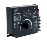 12-24V DC LED Drehdimmer PWM 1-Kanal 20A max.480Watt 0-100% Digitalanzeige MD-1K