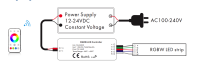 RGBW LED Mini Controller Funk 2.4GHz max.5A FAR-V4M 12-24V DC