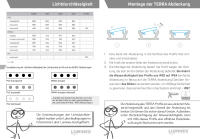 LED Profil Aluminium "LUMINES X" 1,5 Meter+ Abdeckung + Endkappen + Montageklammer Weiß(lackiert) frostweiß PMMA 78%
