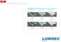 LED Profil Aluminium "LUMINES D" + Abdeckung +...