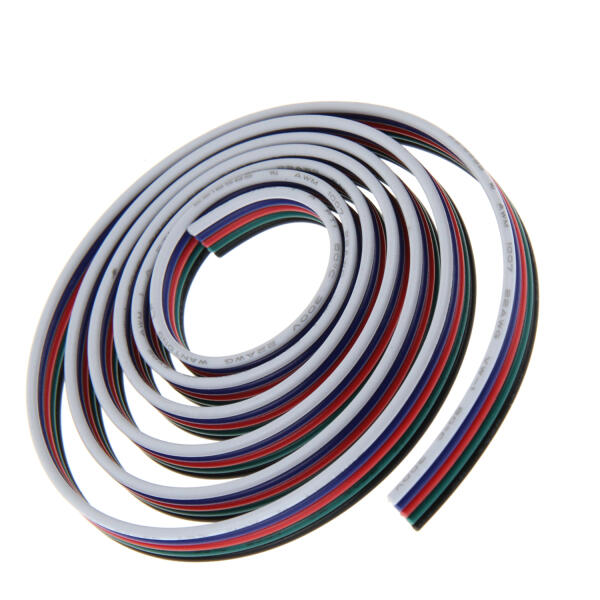 RGB-W 5x 0,5mm² 20 AWG Anschlusskabel Verlängerungskabel METERWARE - 1