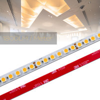 0,5 bis 20m 120 LED/m LED Strip Flex Band RA 90+, Leiste 23Watt, Streifen WARM WEIß 5050 24Vdc - 7,5