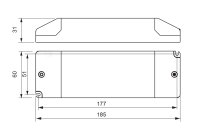 SELF SLD75-24VL-E DIMMBAR LED NETZTEIL 24Vdc  3,1A 75Watt,  Phasenabschnitt