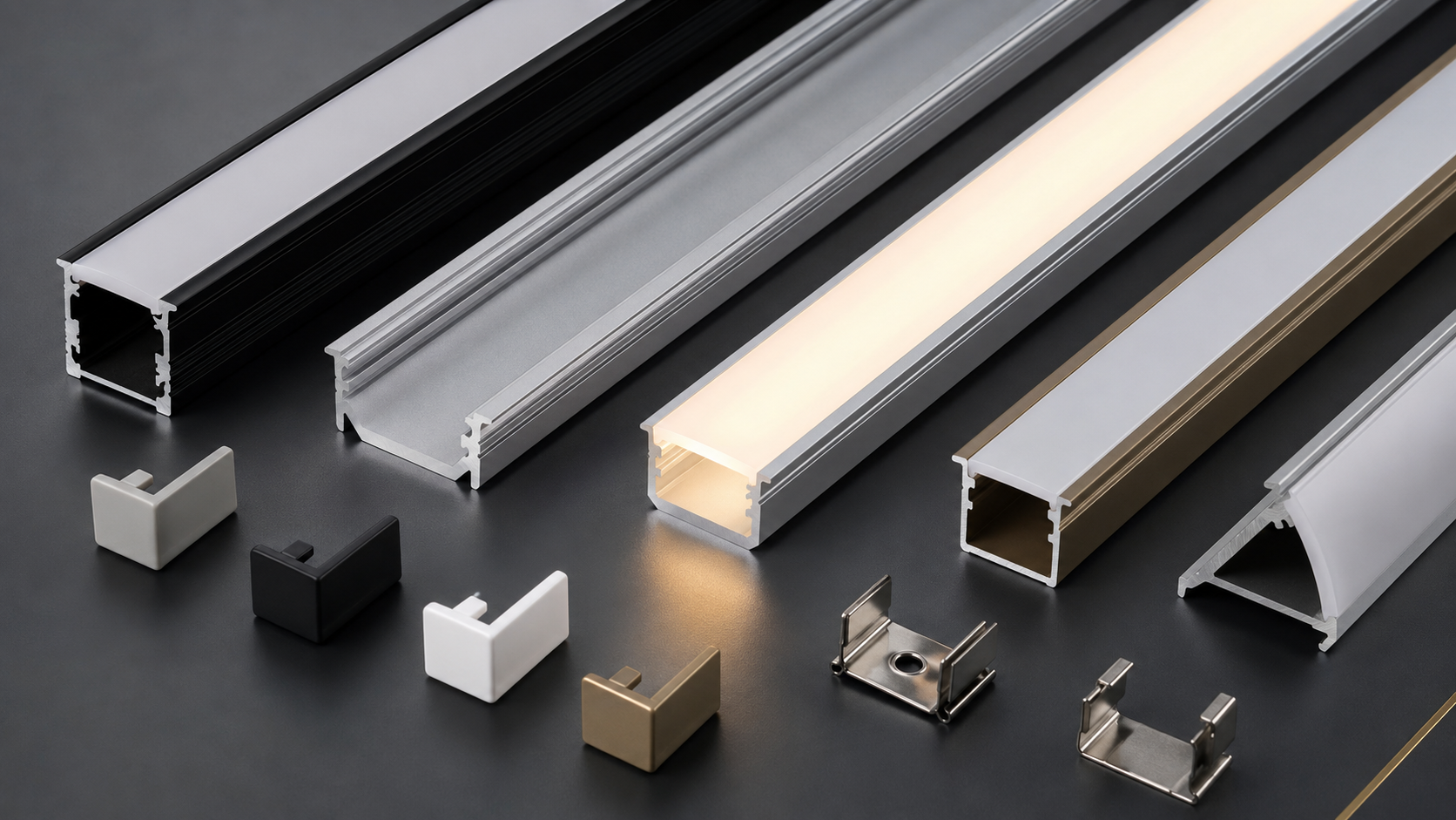 Aluminiumprofile mit Abdeckung für LED-Streifen